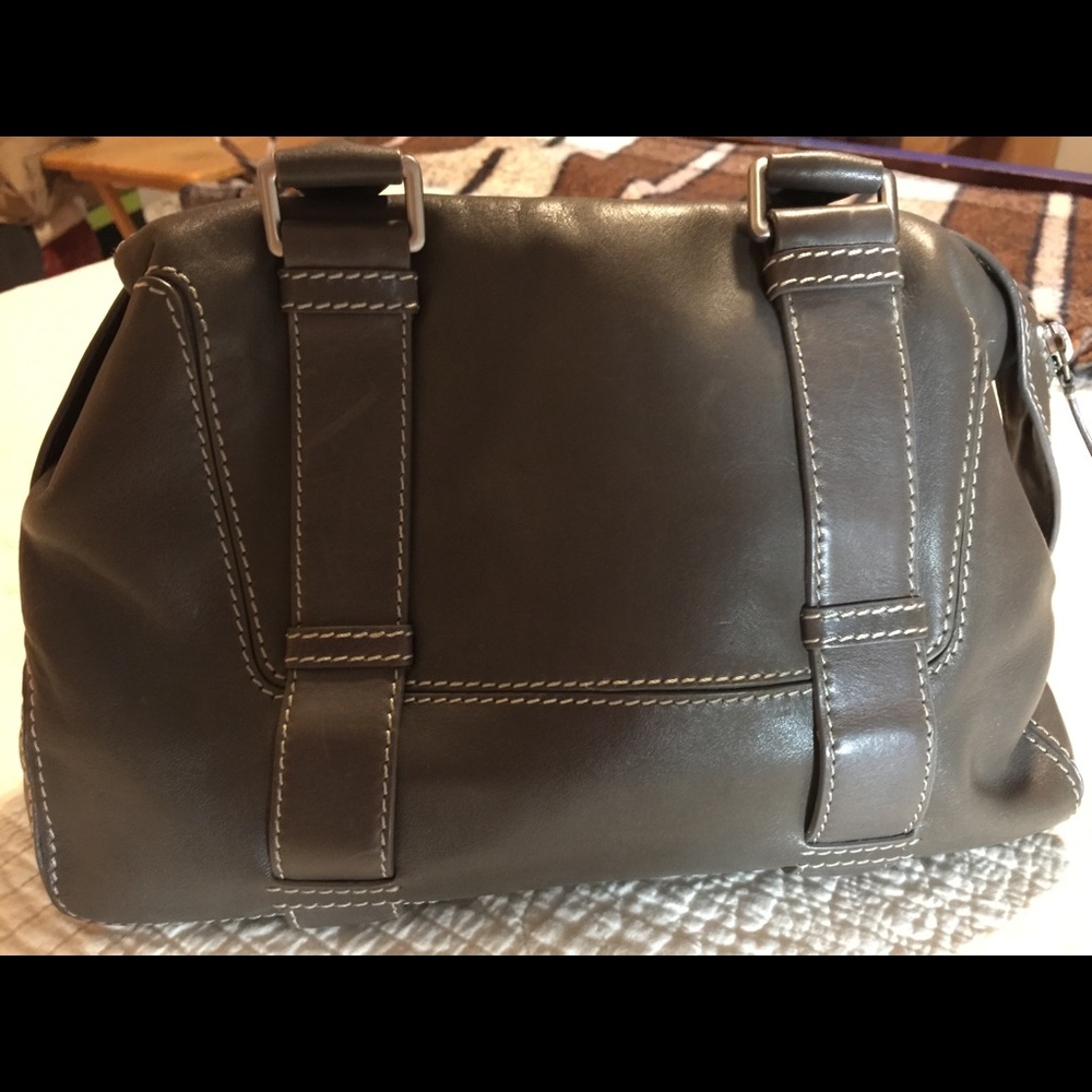 Michael Kors vintage grey leather bag